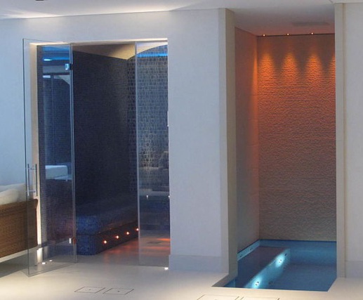 Sauna and steam room for luxurious residential spa | Drom UK | ESI ...