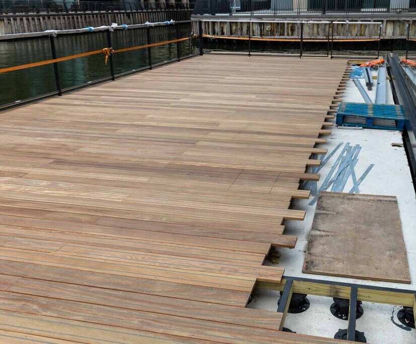 DPH Pedestal System for K1 & K2 Wood Wharf, London Buzon UK ESI