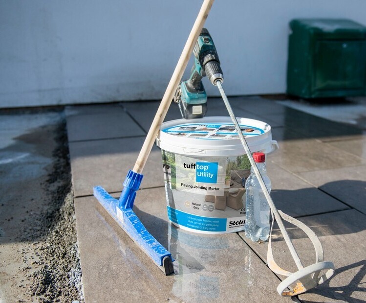 tufftop Utility Slurry jointing mortar for smaller area Steintec