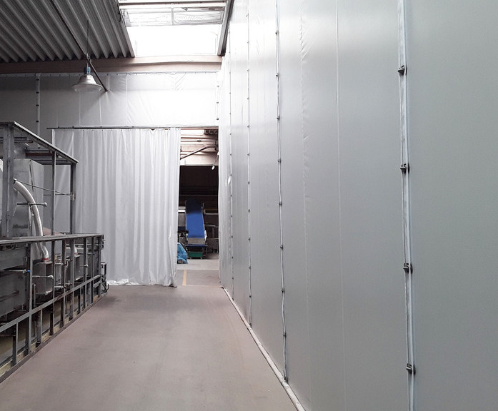 Flexiscreen building and dust screen Westgate Global ESI Building Design