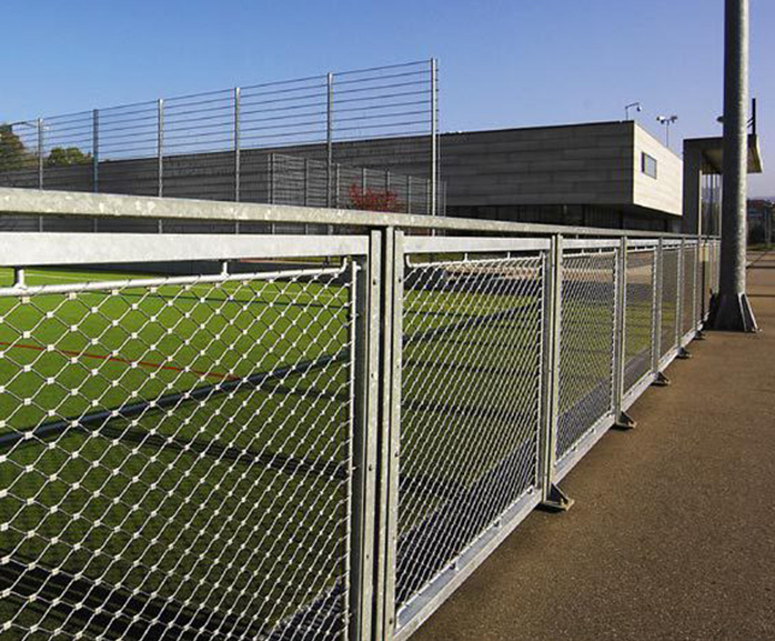 Tennis Court Fence 10 ft high TCGV20 System per FTGalvanized Top Rail,  Black or Green PVC Coated Tennis Court Chain link - Fence-Material