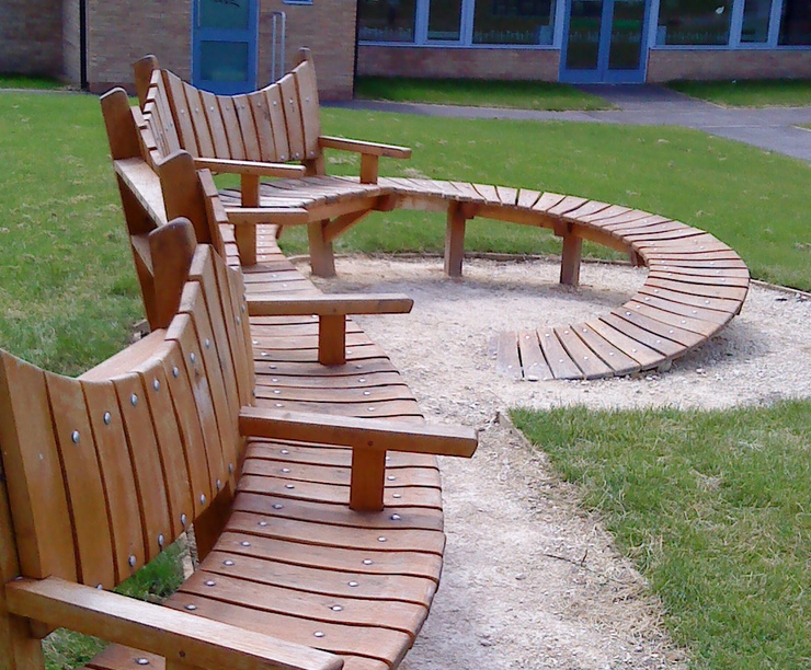 Bespoke timber tree seats | Handspring Design | ESI External Works