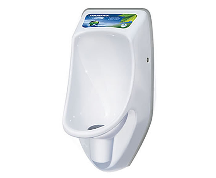 Urimat Compactinfo small urinal with illuminated display EcoProd