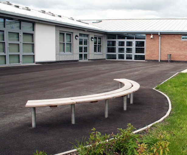 High specification outdoor furniture for primary school Langley