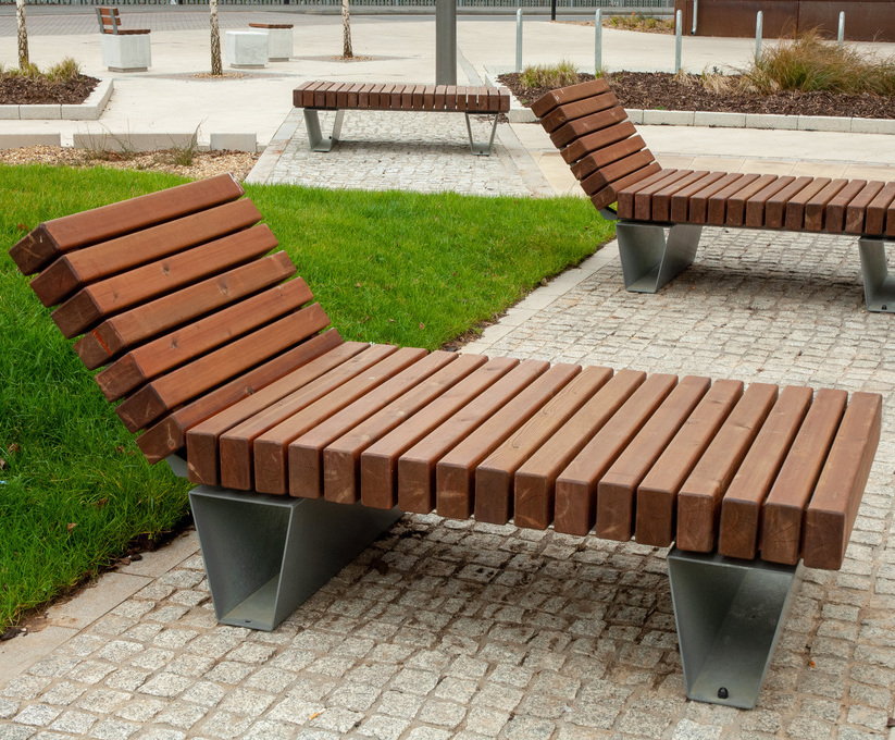 Bespoke street furniture for Peterborough development Langley Design