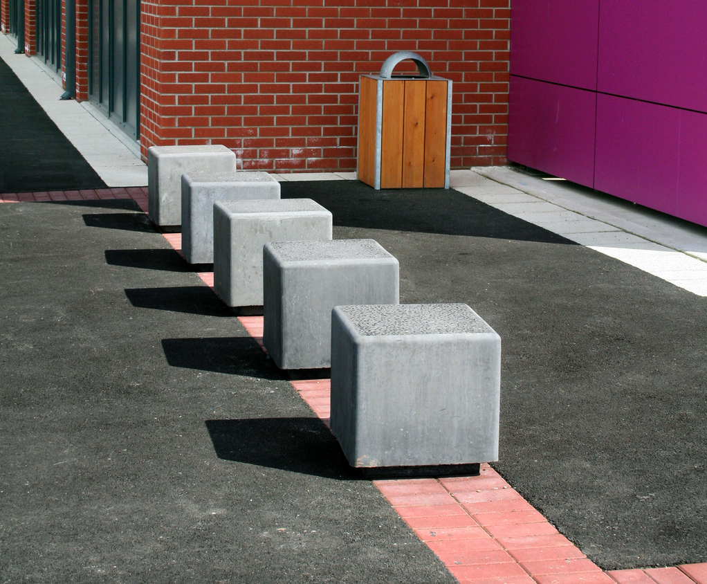 Pewsham Solid PreCast Concrete Cube PBN406 Langley Design Street Furniture ESI External Works