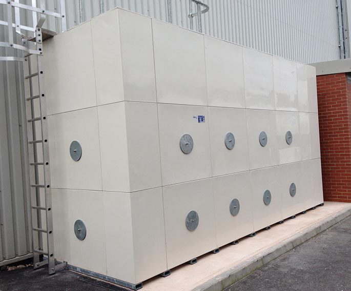 GRP sectional tanks for water storage | Dewey Waters | ESI Enviropro