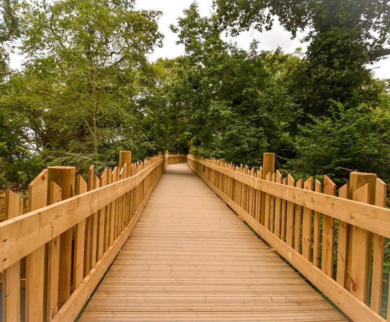 NonSlip Decking Boardwalk At Bear Wood, Bristol Zoo Gripsure ESI