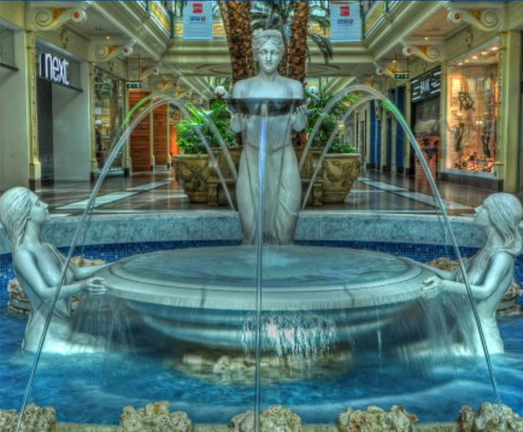 Cafe Mall Fountain Trafford Centre, Manchester Fountains & Features
