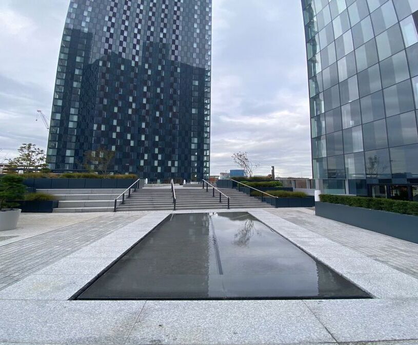 Roof terrace water tables for city centre apartments | Fountains