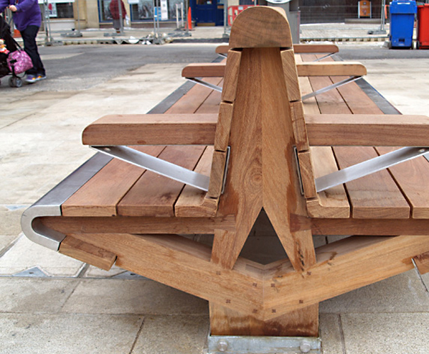 Seating for Cathedral Square, Peterborough Factory Furniture ESI