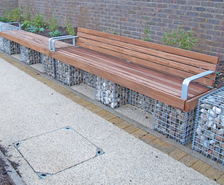 Elements® Seat & Bench Gabions Furnitubes International ESI External Works
