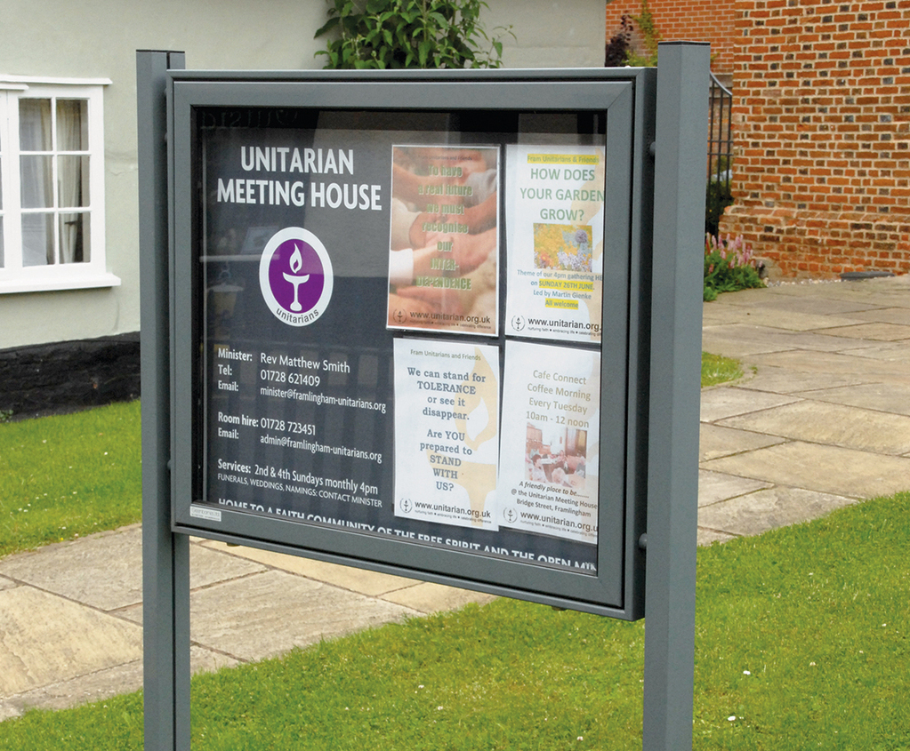 AMax aluminium noticeboards Greenbarnes ESI External Works