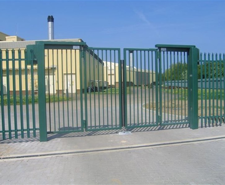 Bifolding speed gates Jacksons Fencing ESI External Works