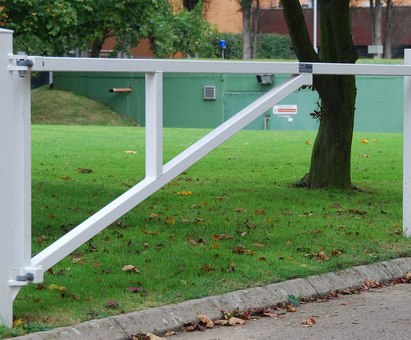 Warden manual swing barrier Jacksons Fencing ESI External Works