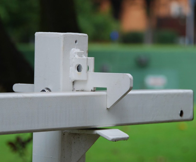 Warden manual swing barrier Jacksons Fencing ESI External Works