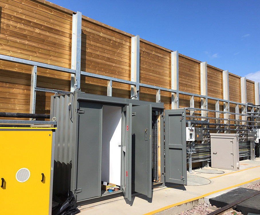Acoustic barrier reduces noise pollution at train depot Jacksons