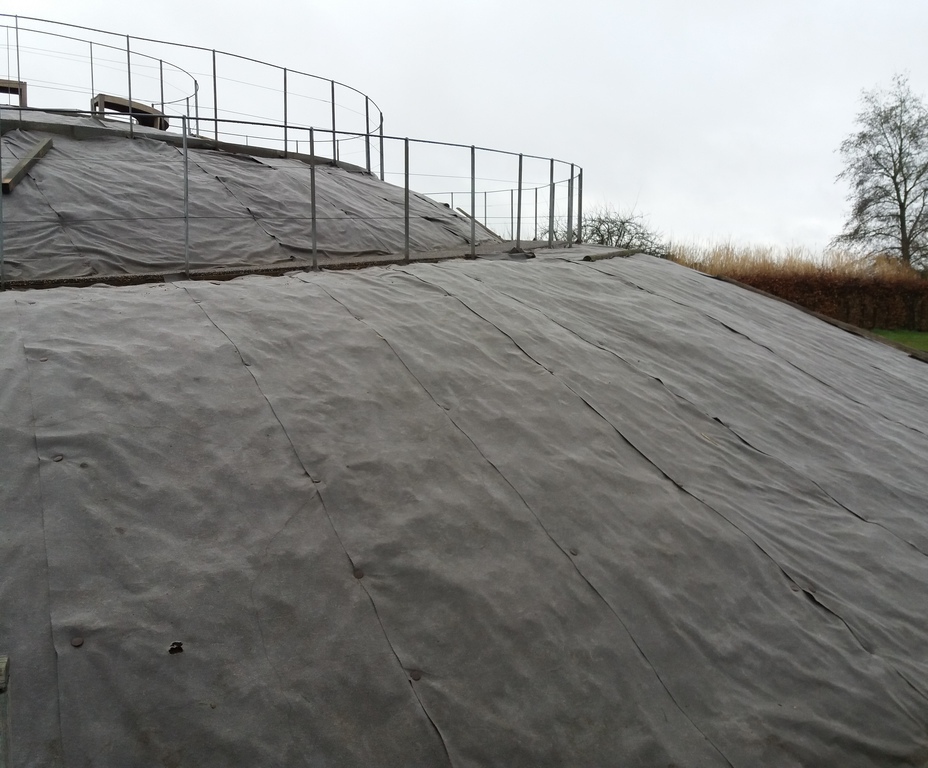 Ecotex MulchMat™ biodegradable weed control fabric HyTex ESI