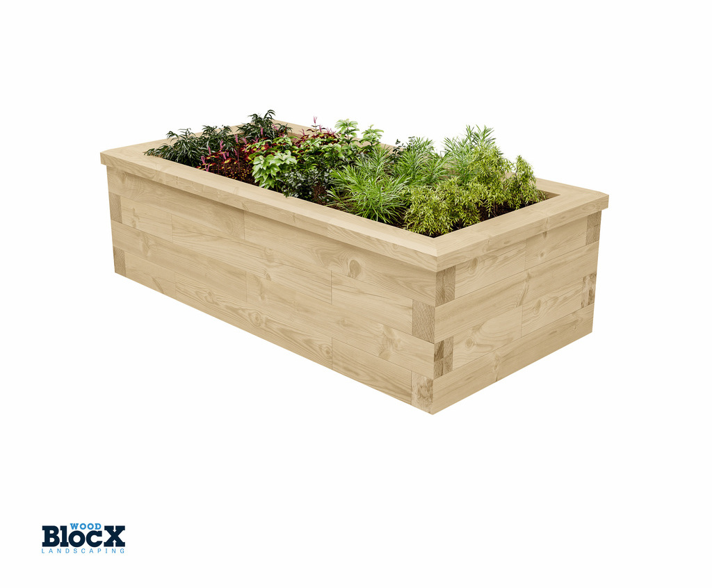 WoodBlocX™ modular raised planter beds | WoodBlocX | ESI External Works