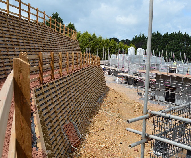 Permacrib timber crib retaining wall system Phi Group ESI External