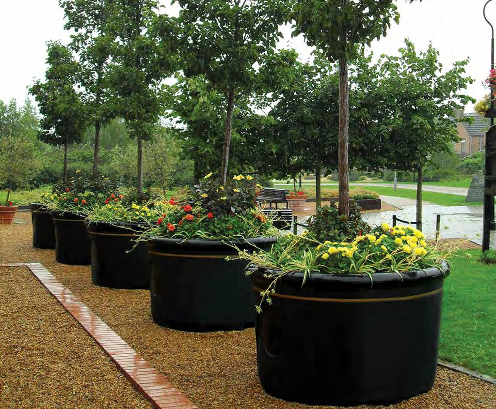 Tree Planters 100 Recycled Plastic Plantscape ESI External Works