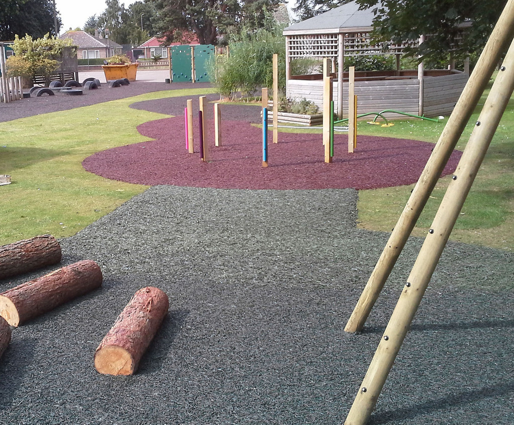 Resin bound rubber mulch safety surfacing for play areas | RTC Safety ...