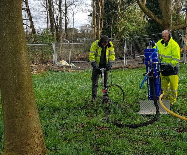 Deep aeration and boosting of soils around trees Ruskins Trees and