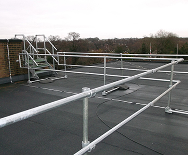 KeeGuard® free-standing roof edge guardrail system | Safesite | ESI ...