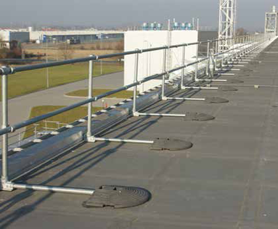 KeeGuard® free-standing roof edge guardrail system ...