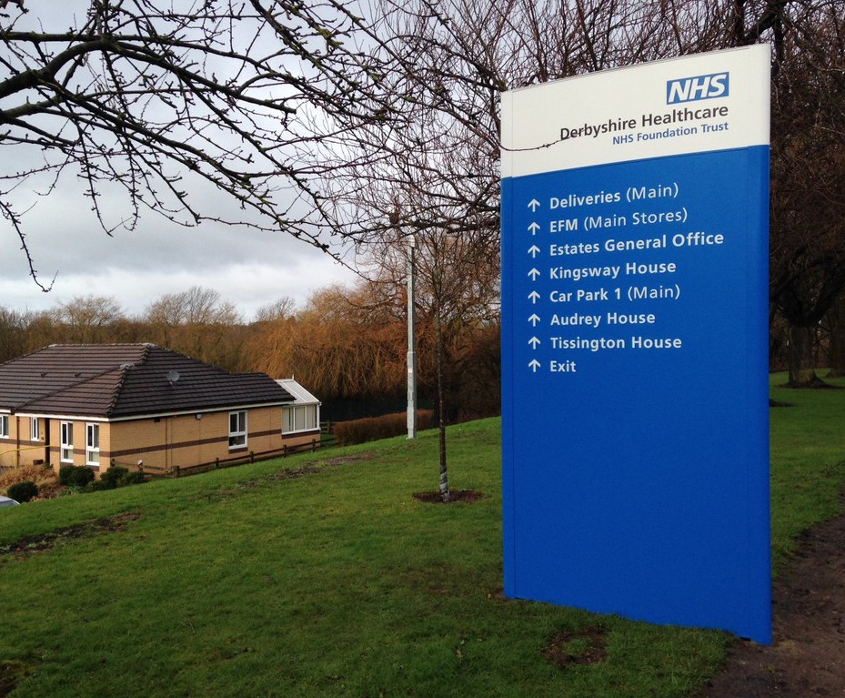 Wayfinding Solution for Kingsway Hospital Campus Signscape AND