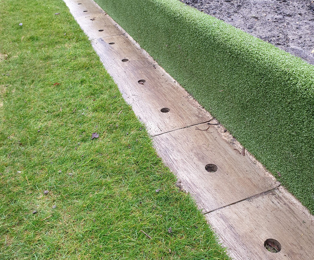 Bowling green ditch channels Sportsmark™ Group ESI External Works