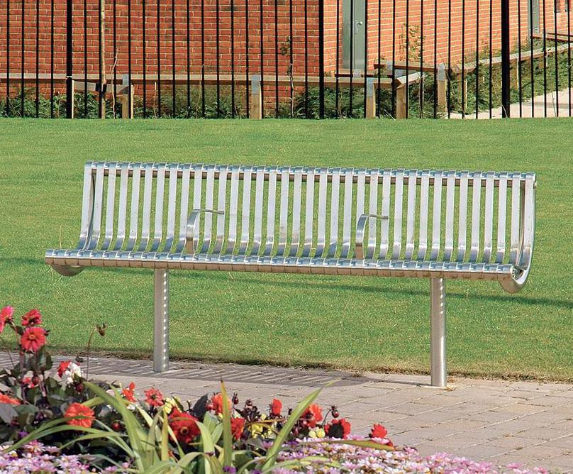 Ollerton M3 straight seat Marshalls street furniture ESI External