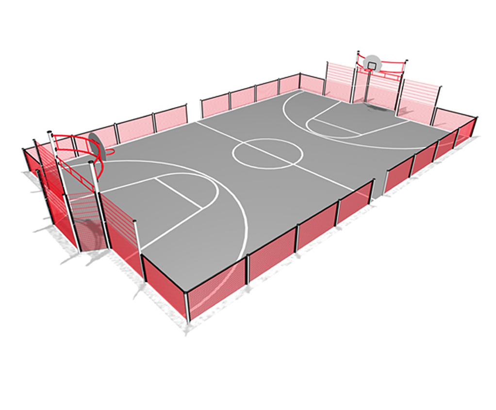 Standard ball court (SZU010) Sutcliffe Play ESI External Works