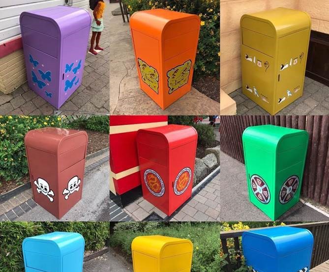 Themed outdoor litter bins for LEGOLAND Windsor Resort Environmental