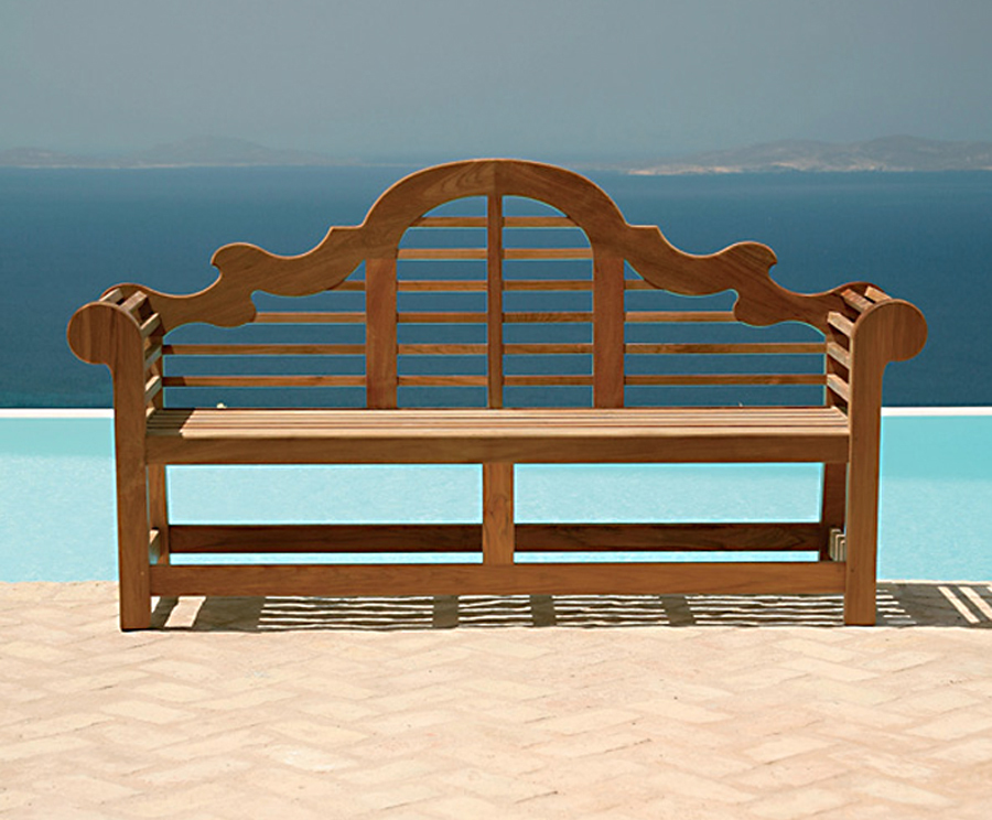 Sissinghurst Solid Teak Outdoor Bench Barlow Tyrie Esi