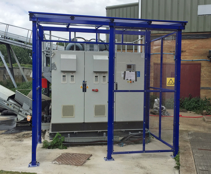 Winterbourne enclosed shelter for machinery