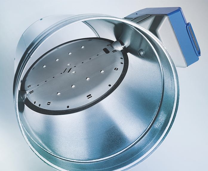 TVE compact circular air terminal unit TROX UK ESI Building Services