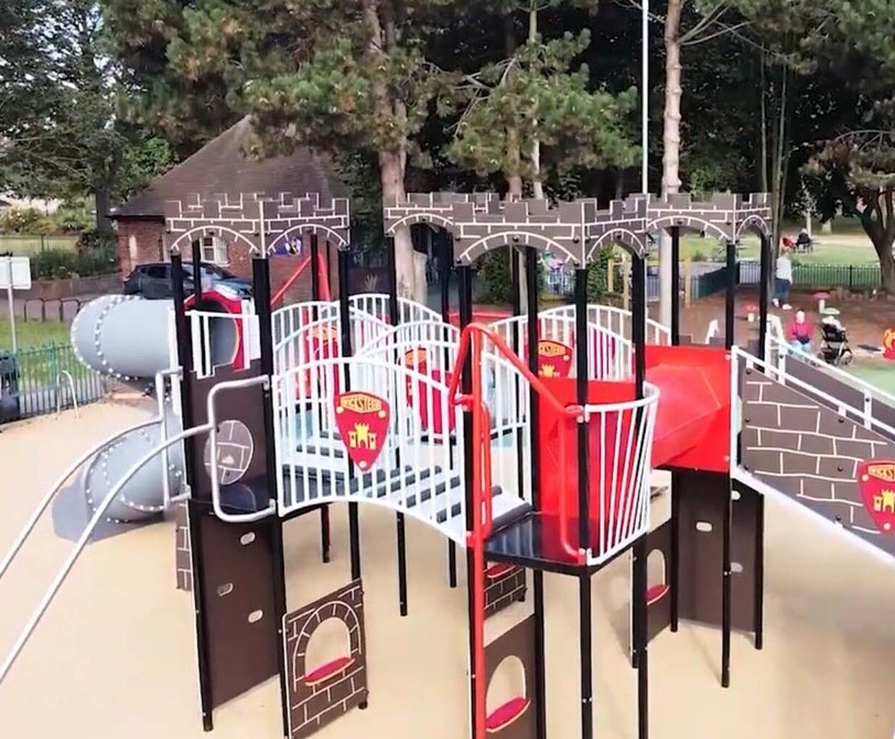 Bespoke castle-themed playground installation - Tamworth | Wicksteed ...