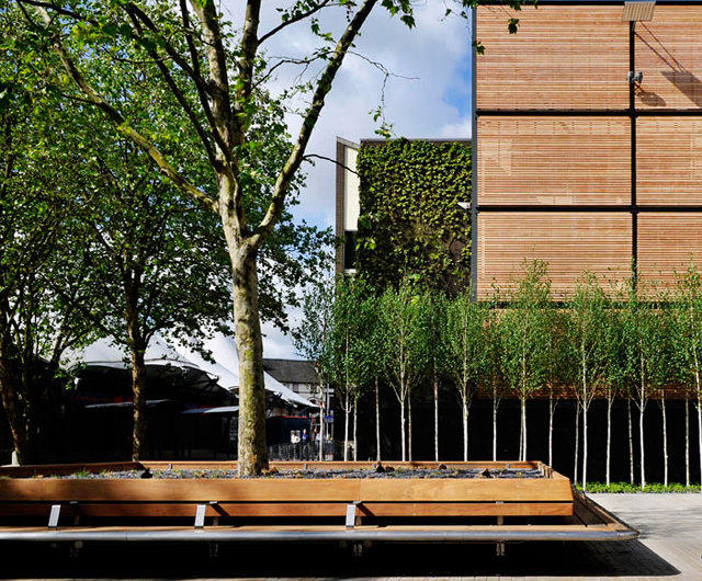 Bespoke street furniture, Wharf Green, Swindon Woodscape ESI