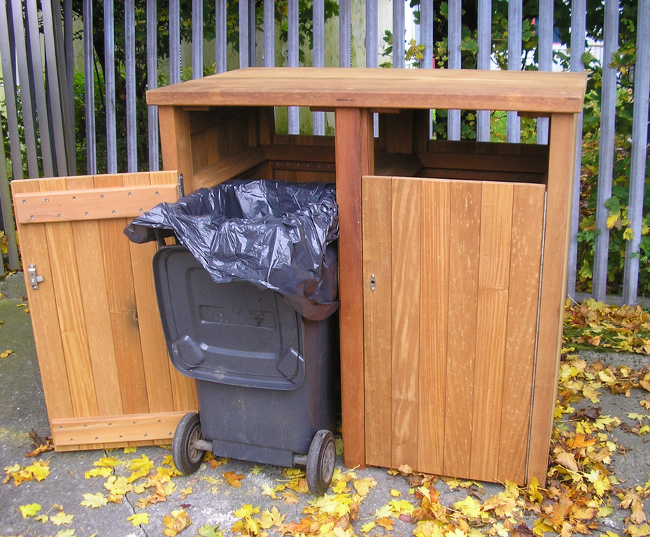 Hardwood bin shelters | Woodscape | ESI External Works