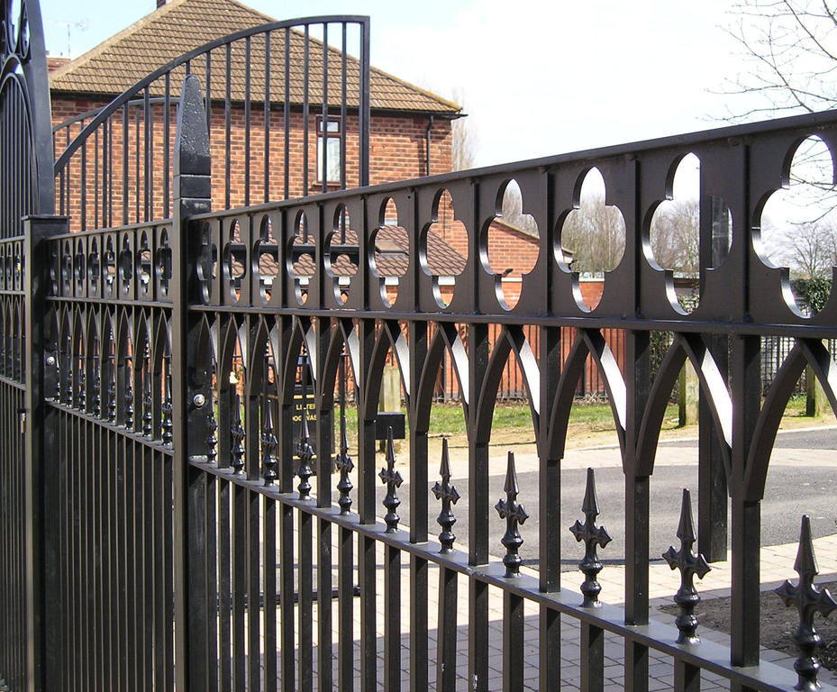 Bespoke metal railings Alpha Rail ESI External Works