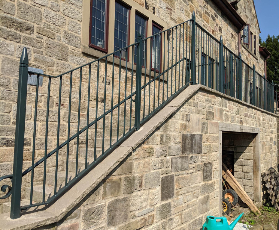 Bespoke Flat Top Metal Railings For Private Property Alpha Rail