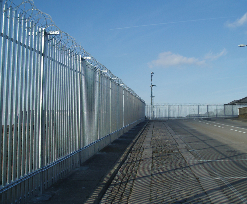 High security palisade fencing for Devonport Naval Base Barkers Fencing ESI External Works
