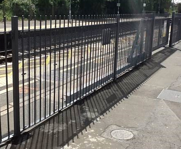 Mid platform safety railings make train stations safer | Barkers ...