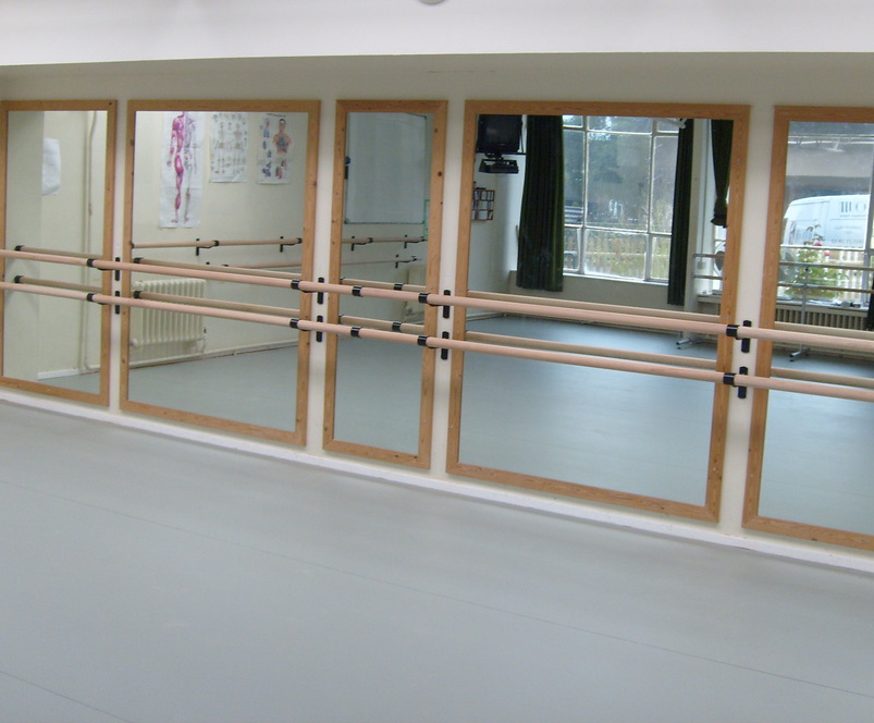Wallmounted ballet barres Harlequin Floors ESI Interior Design