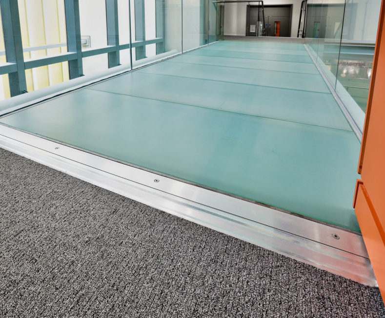 Custom Expansion Joint For Glass Walkways Construction