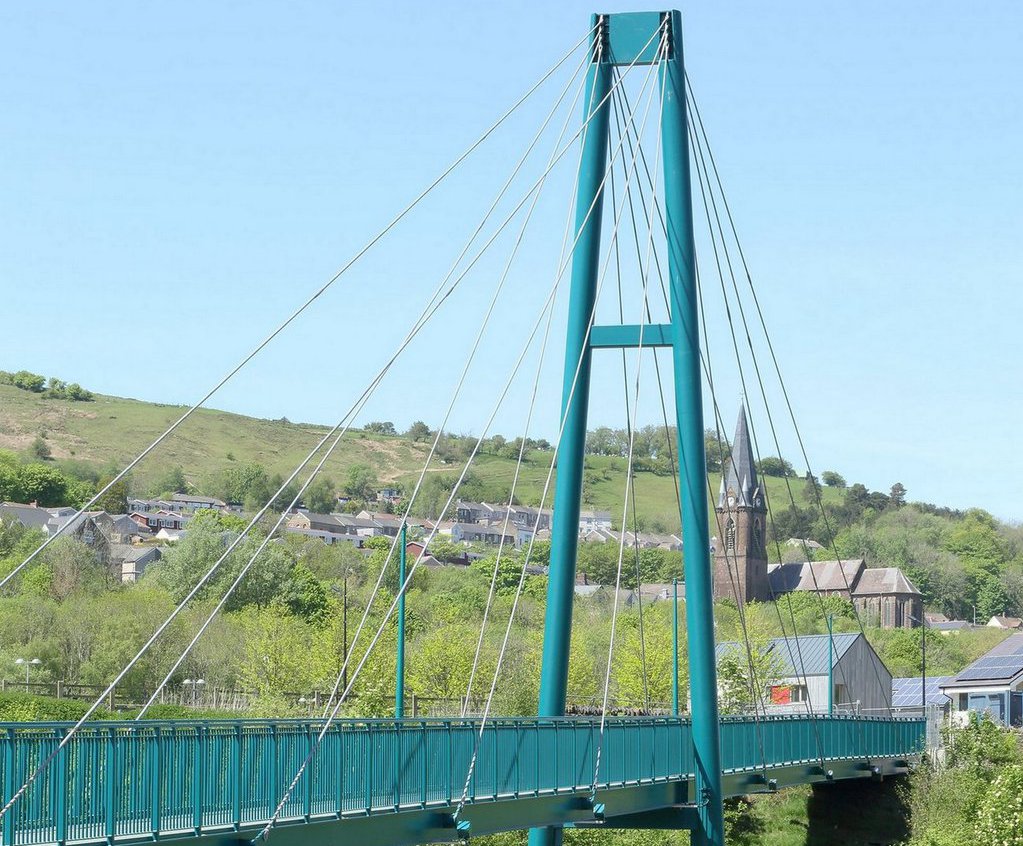 Cable stay bridge, Ebbw Vale CTS Bridges ESI External Works