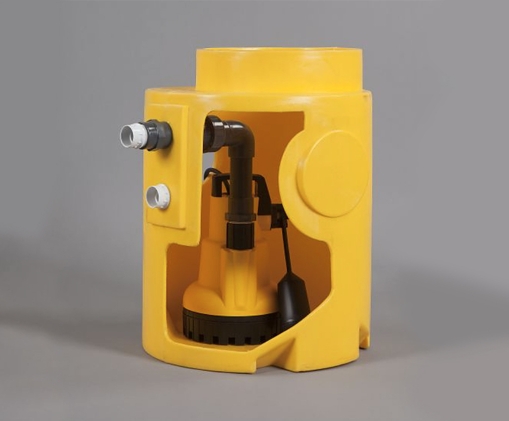 Single V3 belowground packaged sump pump station Delta Membrane