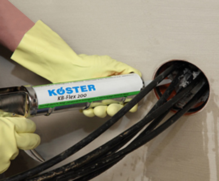 KÖSTER KBFlex 200 sealant for pipe Delta Membrane