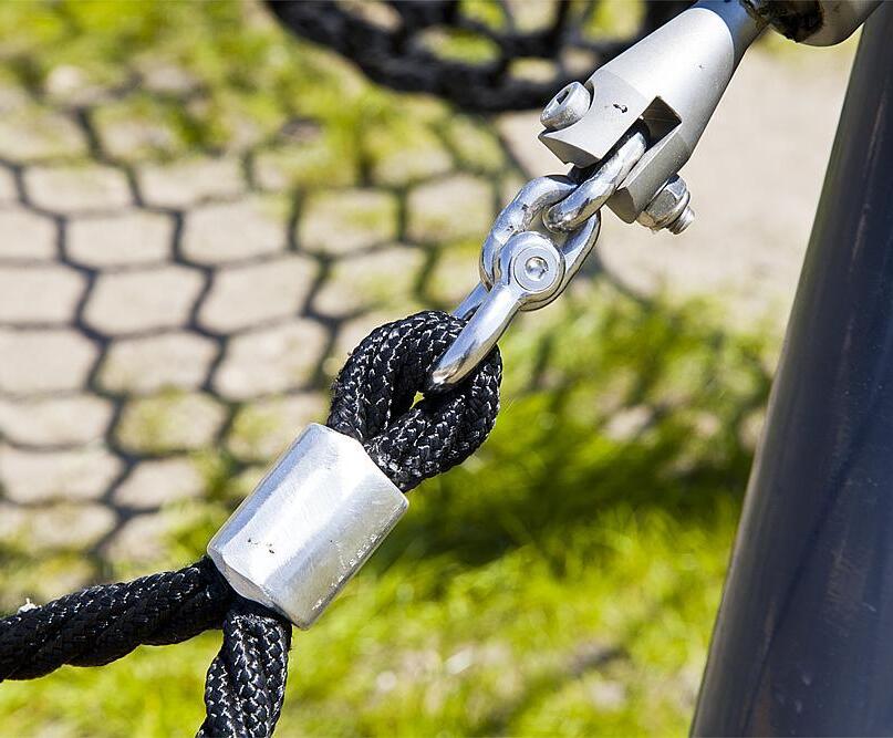 Unique hammock with metal posts eibe Play Ltd ESI External Works